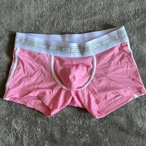 Code 22, Pink Boxer Briefs, Med, true to size